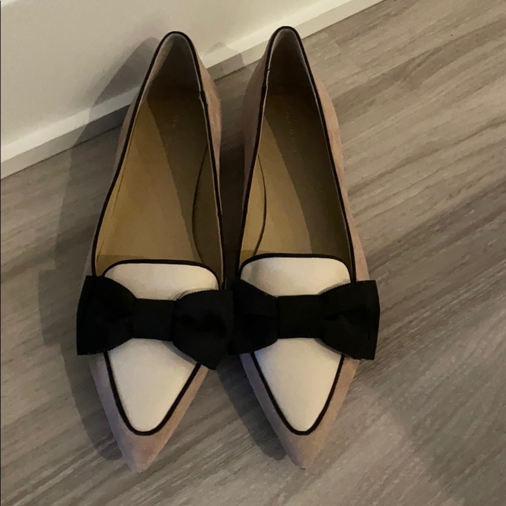 NWOT Ann Taylor Suede Flats sz 11